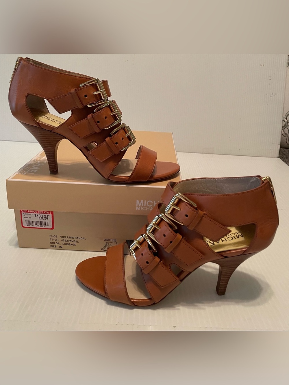 Michael Kors buckle detail heels